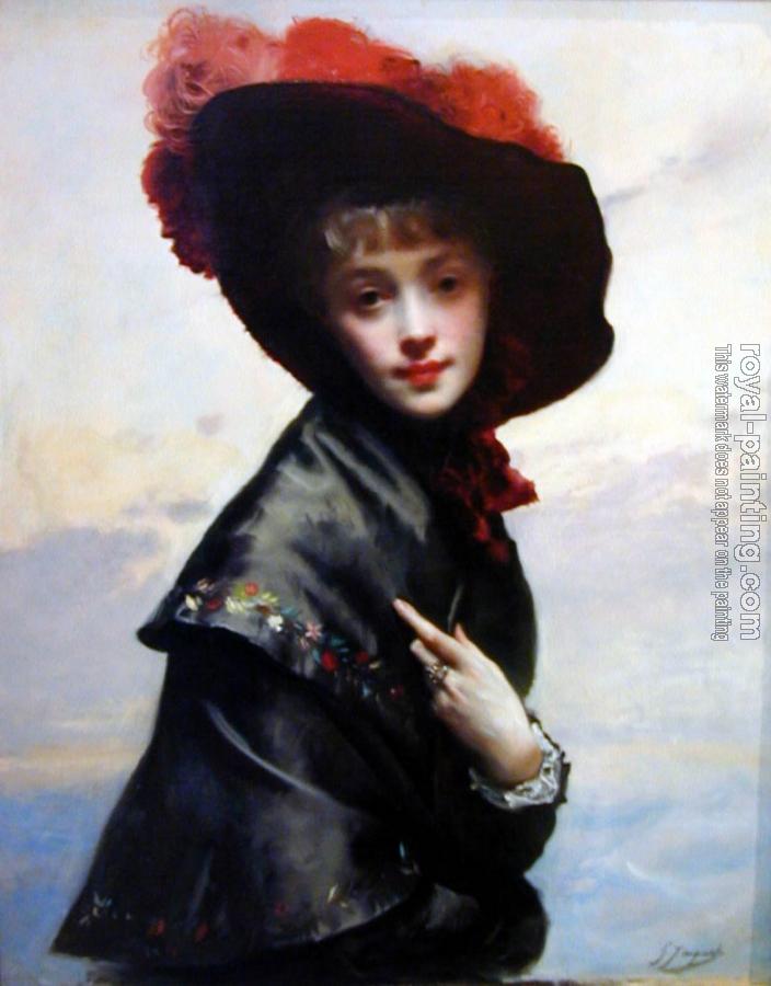 Gustave Jean Jacquet : La Coquette Gustave Jean Jacquet : La Coquette